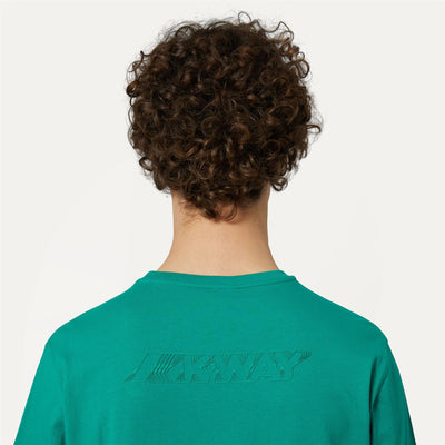 T-ShirtsTop Man ELLIOT BACK THICK 3D PRINT LOGO T-Shirt GREEN Detail Double				
