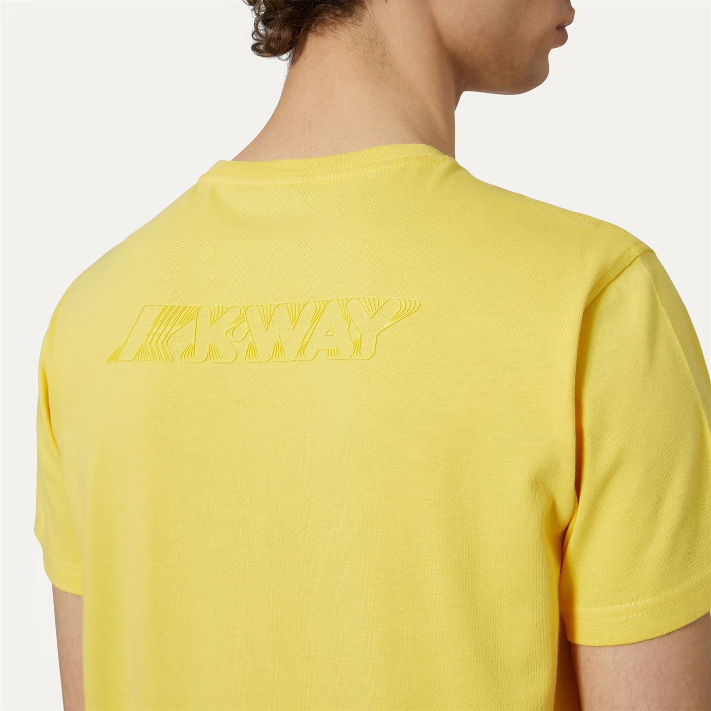 T-ShirtsTop Man ELLIOT BACK THICK 3D PRINT LOGO T-Shirt YELLOW SUNSTRUCK Detail Double				