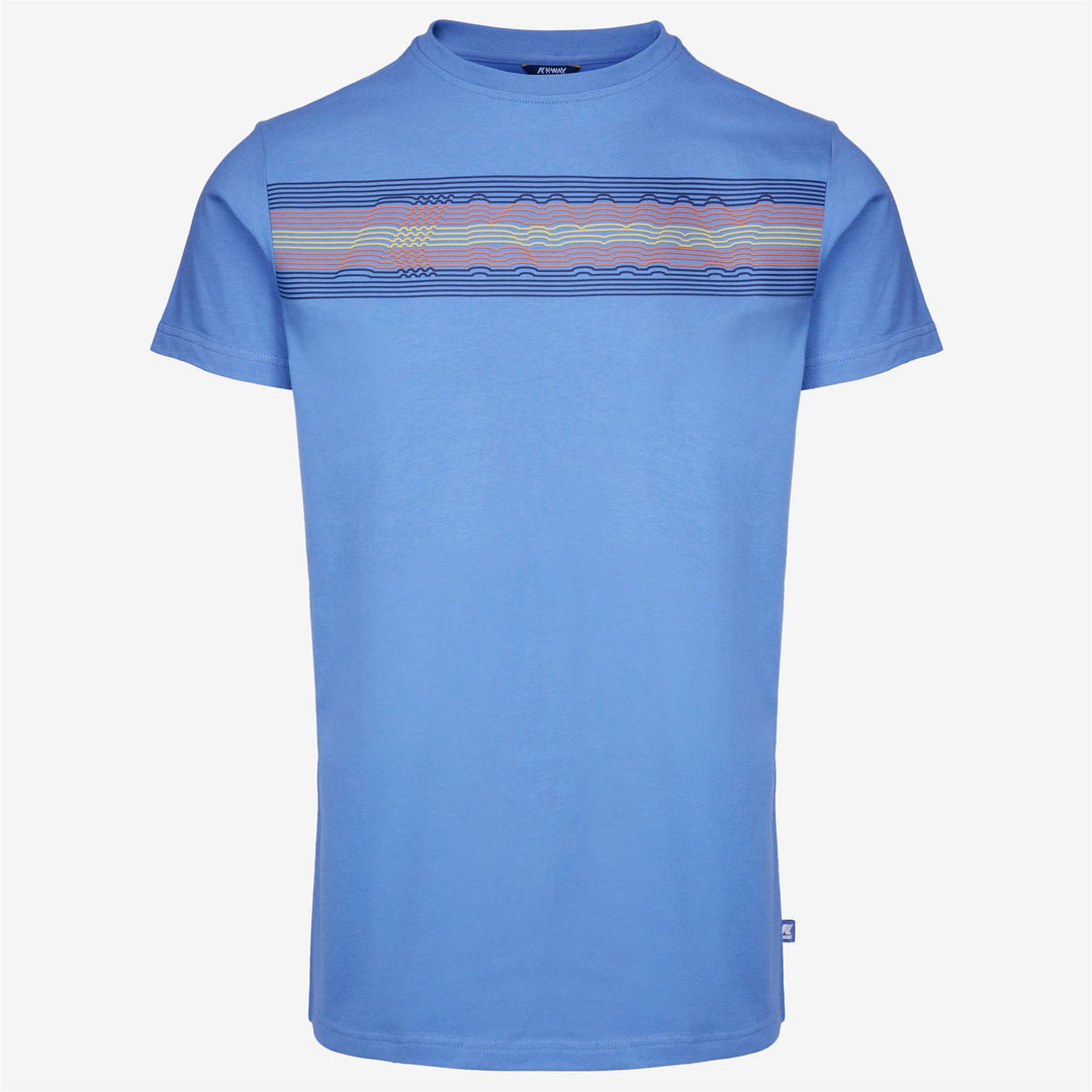 T-Shirt Casual Uomo in Cotone Blu Ultramarino 01