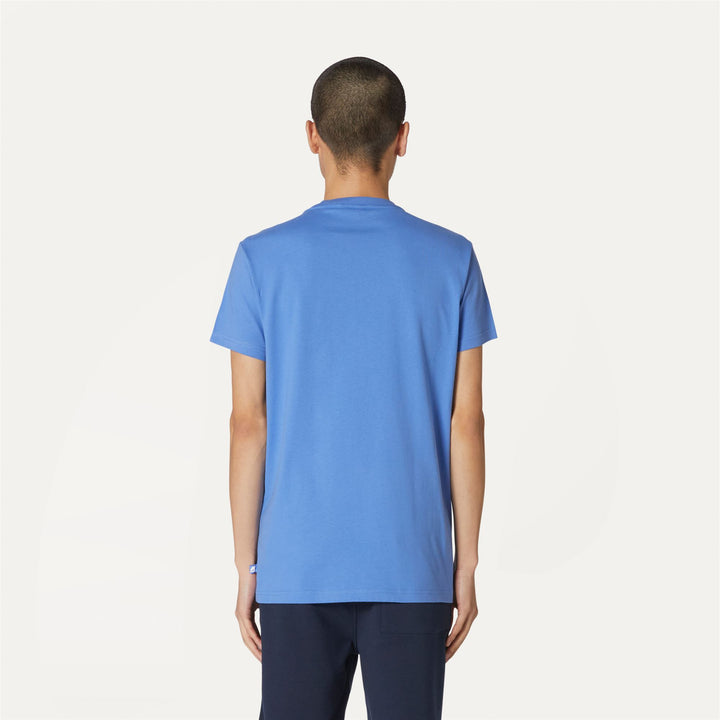T-Shirt Casual Uomo in Cotone Blu Ultramarino 5