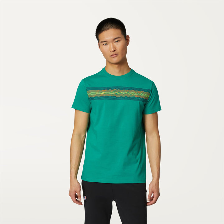 T-ShirtsTop Man ACEL T-Shirt GREEN Dressed Back (jpg Rgb)		