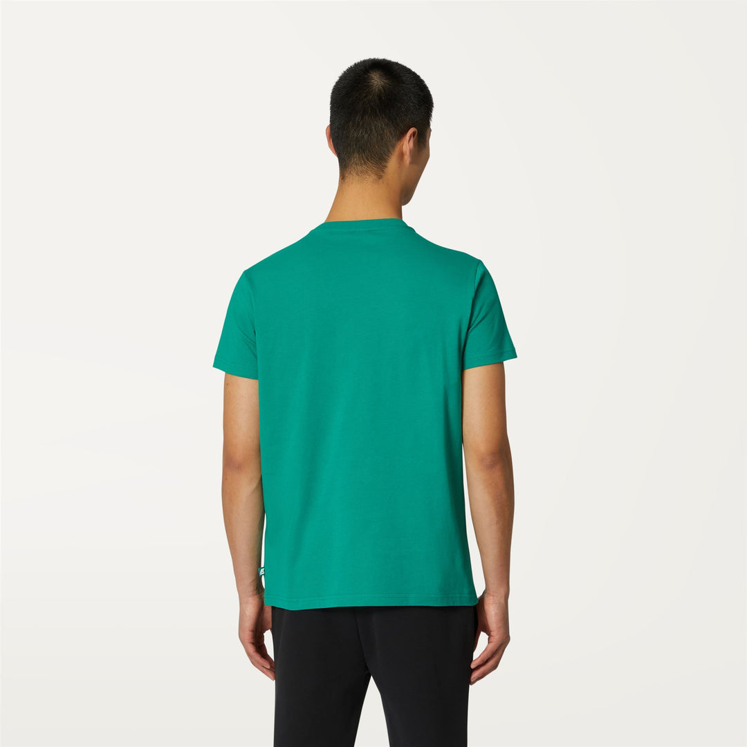 T-ShirtsTop Man ACEL T-Shirt GREEN Dressed Front Double		