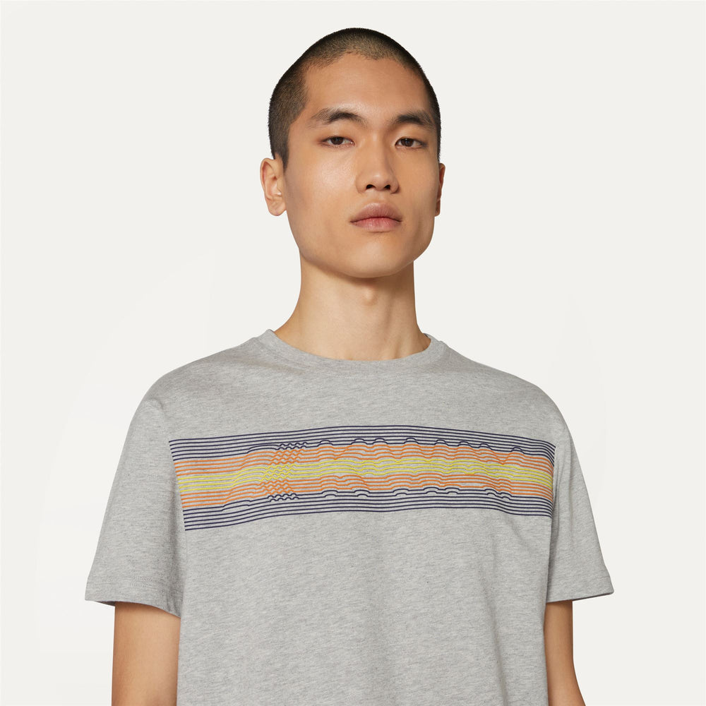 T-ShirtsTop Man ACEL T-Shirt GREY MEL Detail Double				