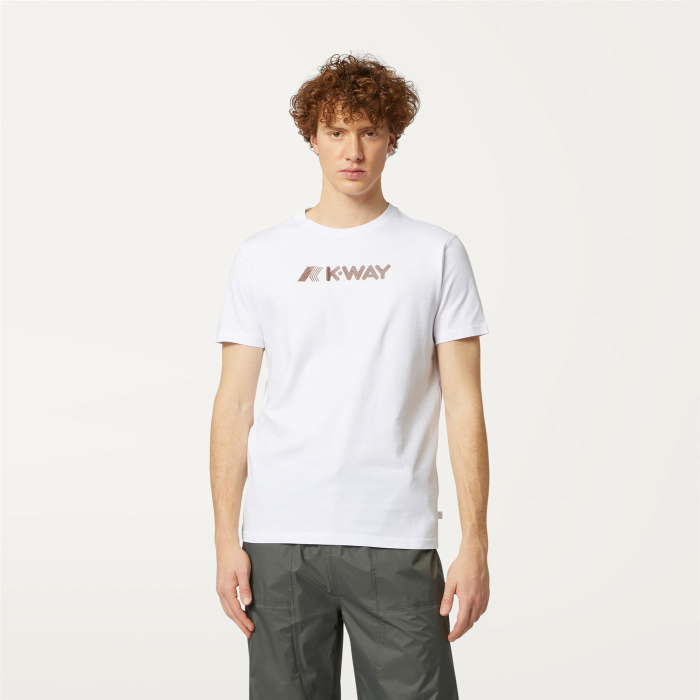 T-ShirtsTop Man ELLIOT 3D STRIPES LOGO T-Shirt WHITE Dressed Back (jpg Rgb)		