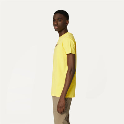 T-ShirtsTop Man ELLIOT 3D STRIPES LOGO T-Shirt YELLOW SUNSTRUCK Detail (jpg Rgb)			