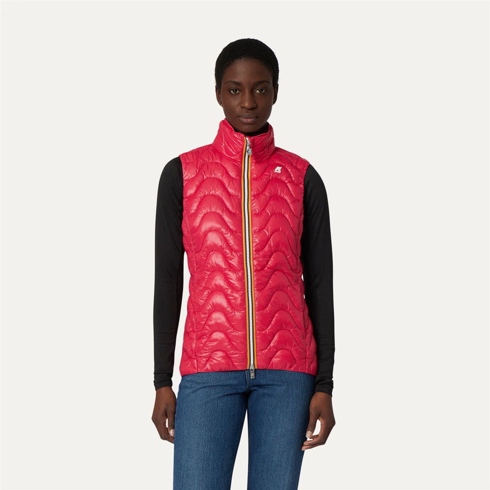Red Berry Women's Quilted Short Jacket for City Wear 02