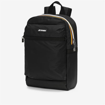 Bags Unisex SMALL LAON Backpack BLACK PURE Dressed Front (jpg Rgb)	