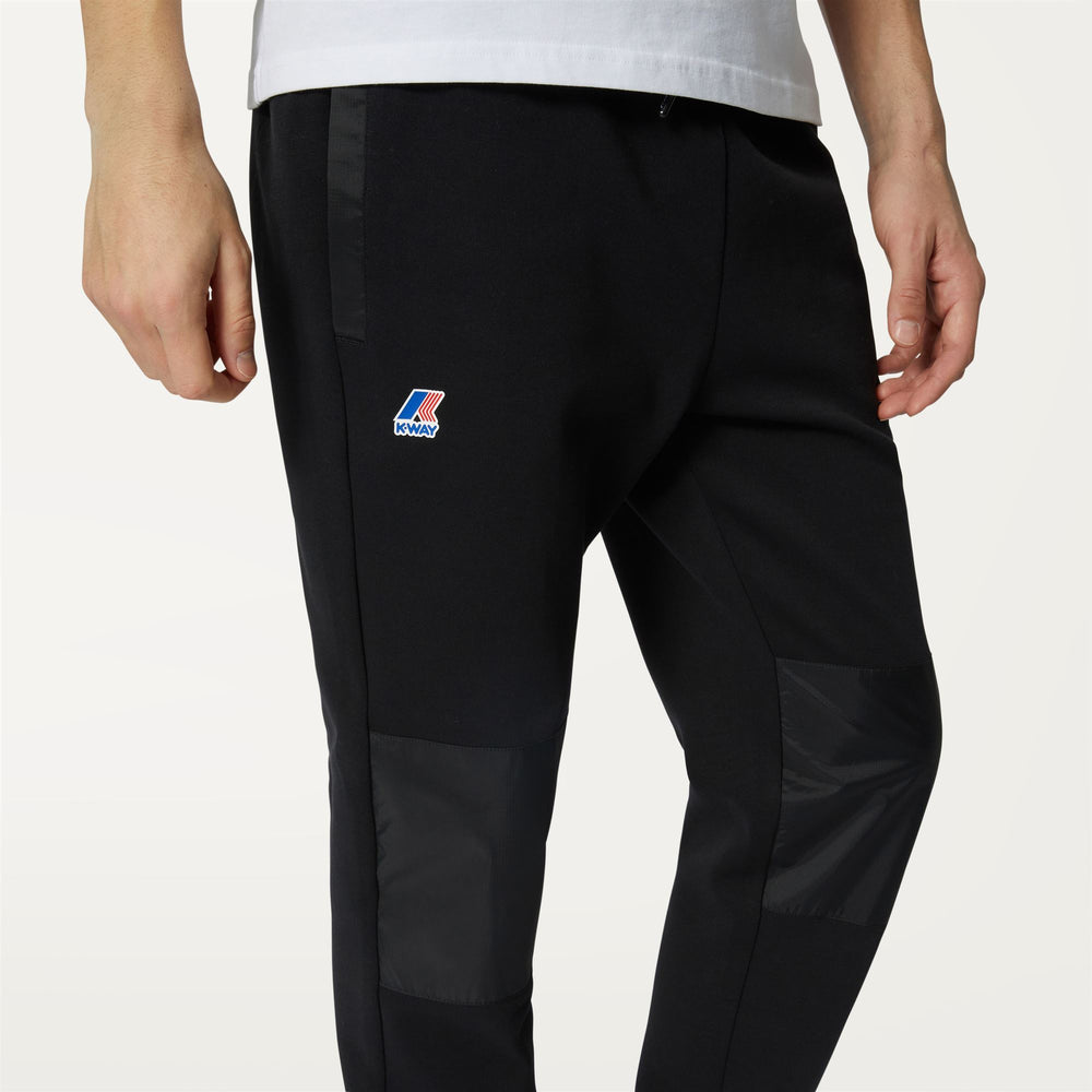 Pants Unisex LE VRAI BISHEV UVP Sport Trousers BLACK PURE Detail Double				