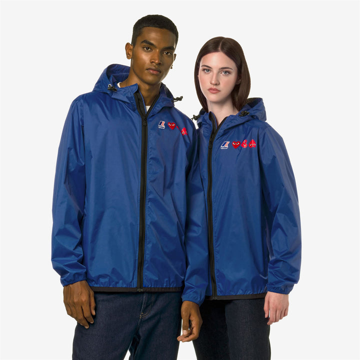Jackets Unisex LE VRAI 3.0 CLAUDE CDG OPEN US OF SURFING Mid BLUE ROYAL MARINE Detail Double				