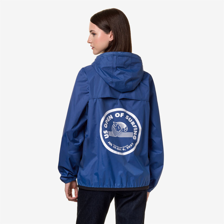 Jackets Unisex LE VRAI 3.0 CLAUDE CDG OPEN US OF SURFING Mid BLUE ROYAL MARINE Dressed Front Double		
