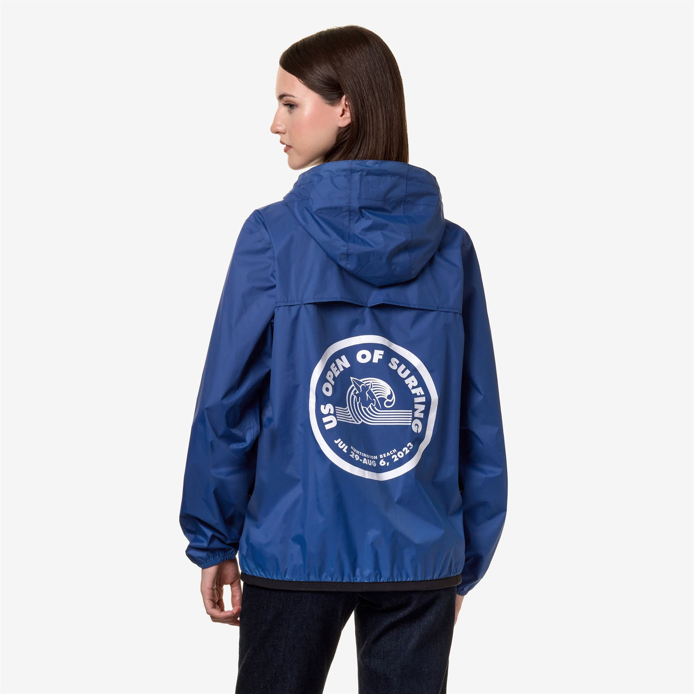Jackets Unisex LE VRAI 3.0 CLAUDE CDG OPEN US OF SURFING Mid BLUE ROYAL MARINE Dressed Front Double		