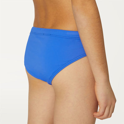 Bathing Suits Boy P. OMER OLYMPIC Brief BLUE ULTRAMARINE Detail Double				