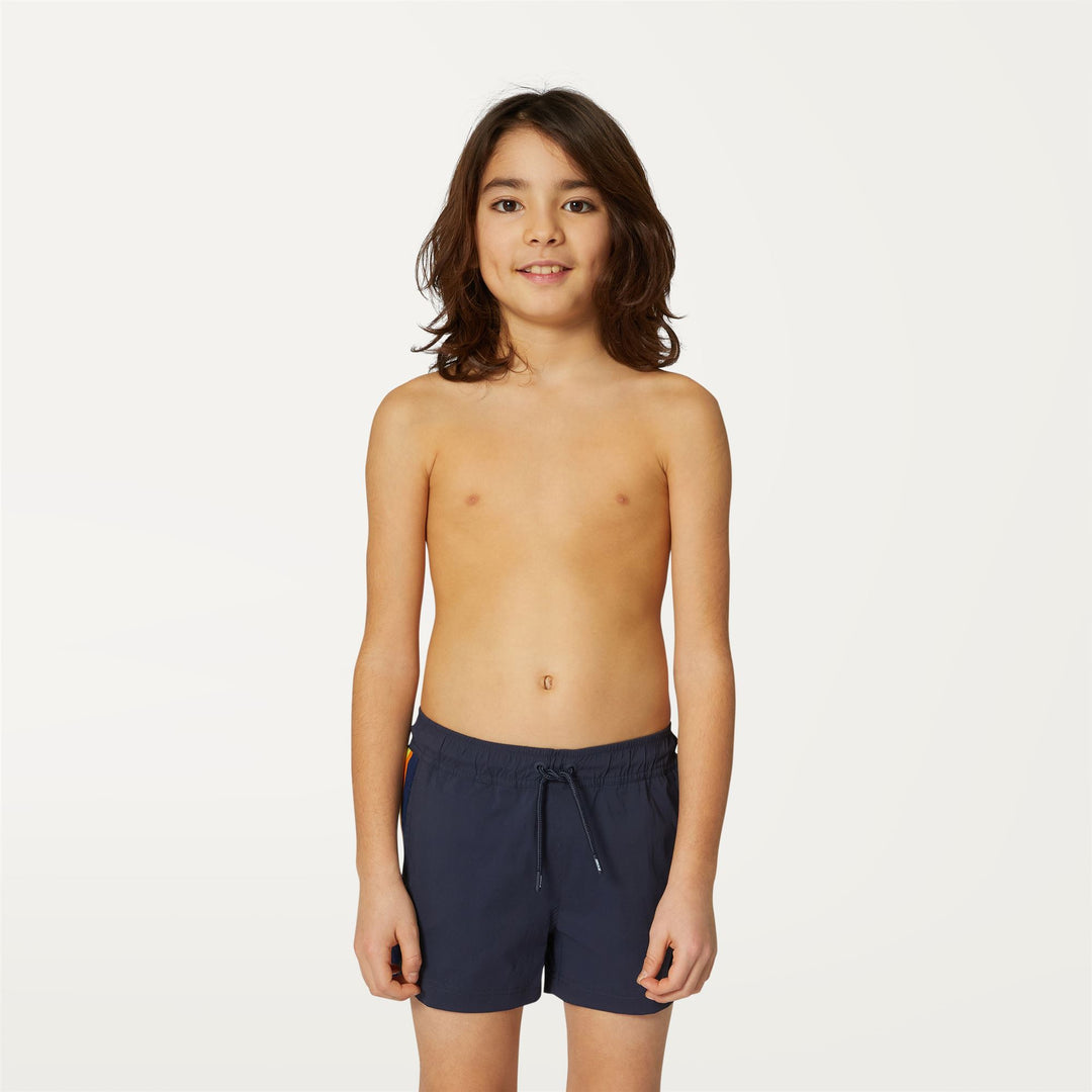 Bathing Suits Boy P. SALT Swimming Trunk BLUE DEPTH Dressed Back (jpg Rgb)		