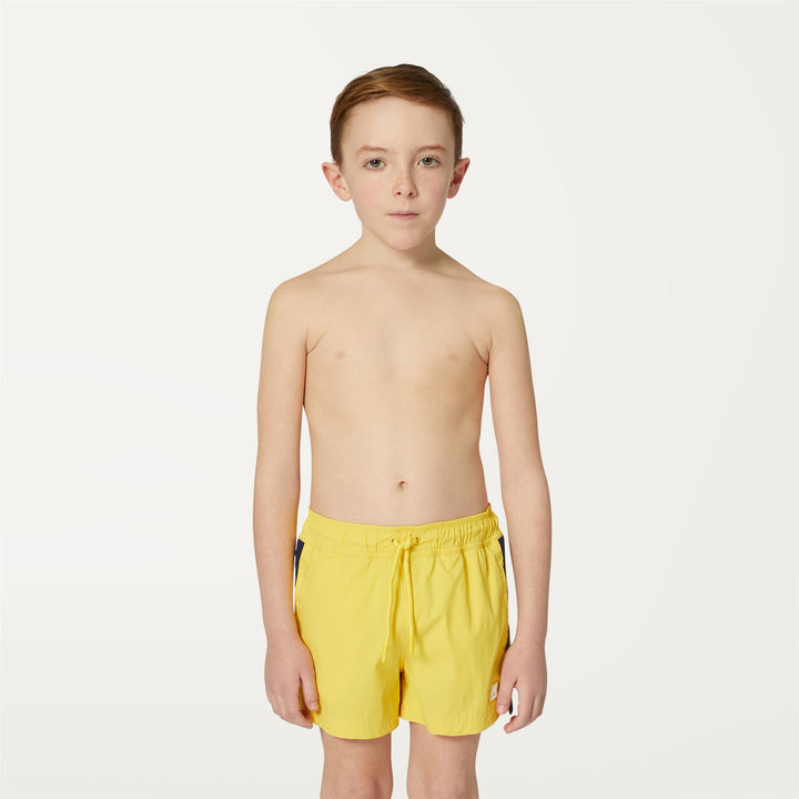 Bathing Suits Boy P. SALT Swimming Trunk YELLOW SUNSTRUCK Dressed Back (jpg Rgb)		