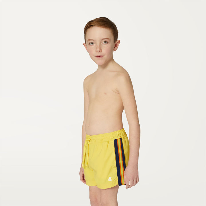 Bathing Suits Boy P. SALT Swimming Trunk YELLOW SUNSTRUCK Detail (jpg Rgb)			