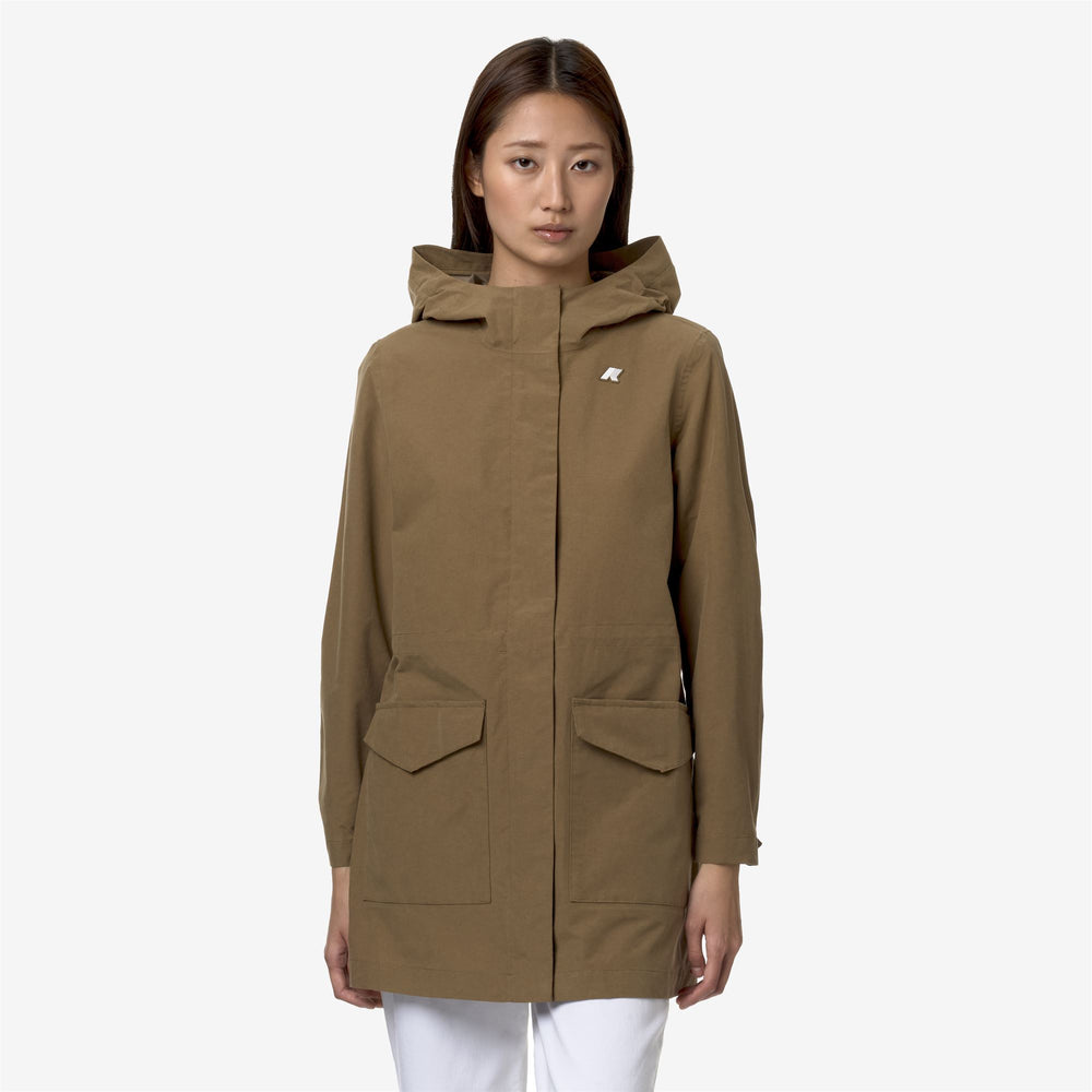 Brown Women's Tailored Water-Resistant Short Jacket 02