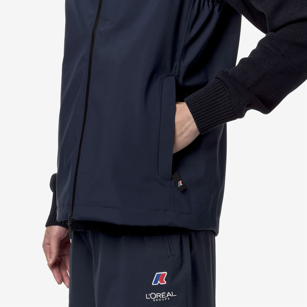 Jackets Unisex KERHOSTIN ORIENT EXPRESS TEAM AC Mid BLUE DRESS Detail Double				