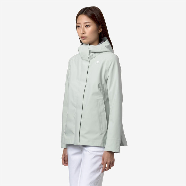 Grey Women's Mid-Length Water-Resistant City Jacket 4