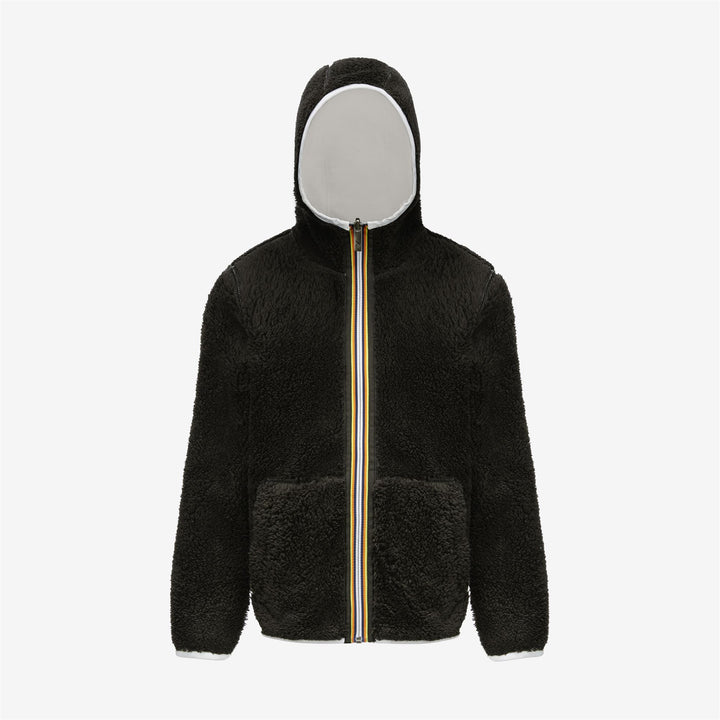 Giacca In Pile Reversibile Grigia Bianca per Ragazze Calda 2