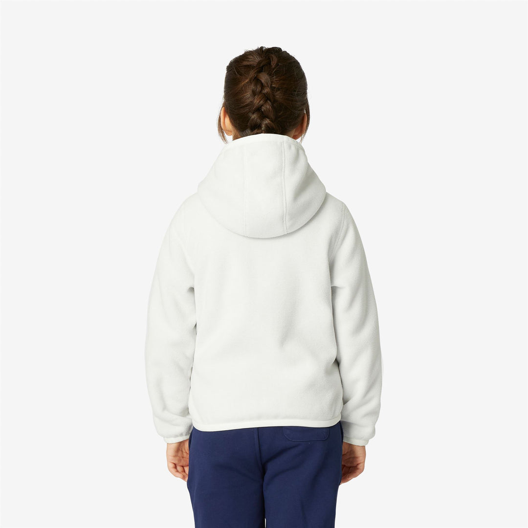 Giacca In Pile Reversibile Grigia Bianca per Ragazze Calda main