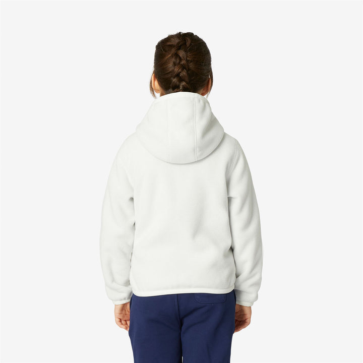 Giacca In Pile Reversibile Grigia Bianca per Ragazze Calda 6