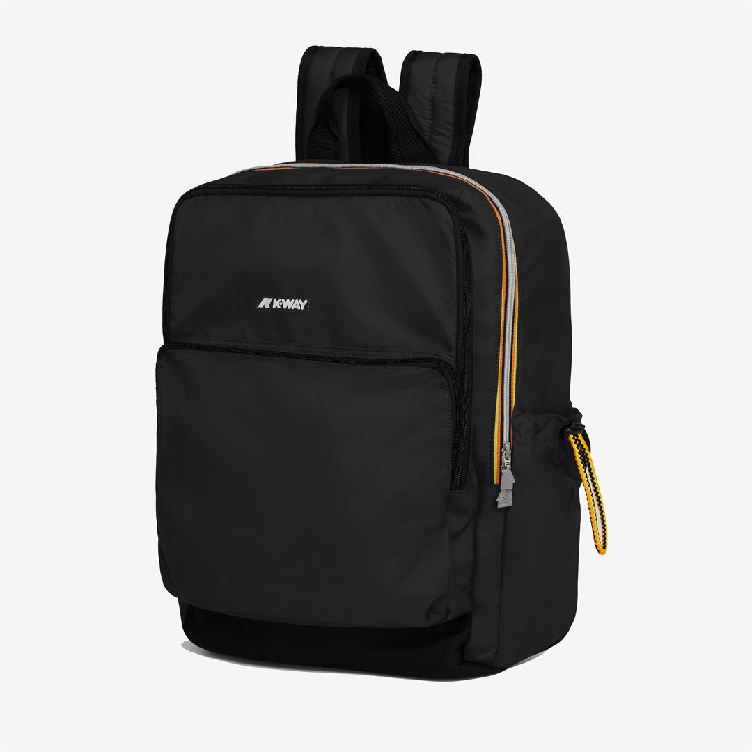 Bags Unisex GIZY Backpack BLACK PURE Dressed Front (jpg Rgb)	