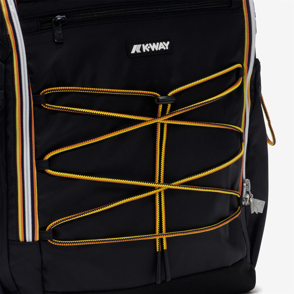 Black Grey Unisex Travel Backpack with Padded Laptop Sleeve 02