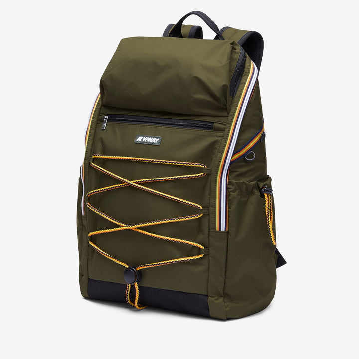 Bags Unisex MONTE LIMAR Backpack GREEN BLACKISH Dressed Front (jpg Rgb)	
