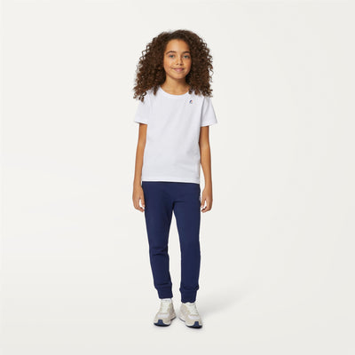 T-ShirtsTop Kid unisex P. LE VRAI 3.0 EDOUARD T-Shirt WHITE Dressed Back (jpg Rgb)		