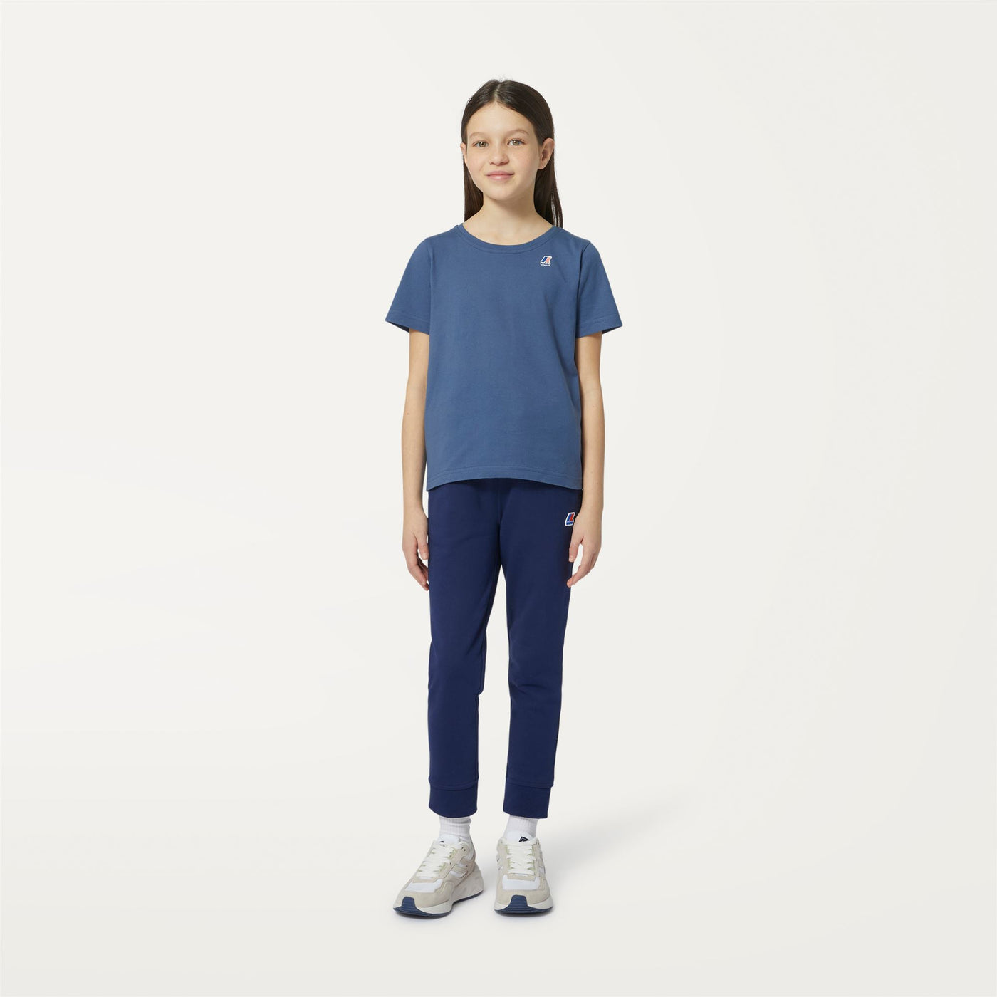 T-ShirtsTop Kid unisex P. LE VRAI 3.0 EDOUARD T-Shirt BLUE INDIGO Dressed Back (jpg Rgb)		