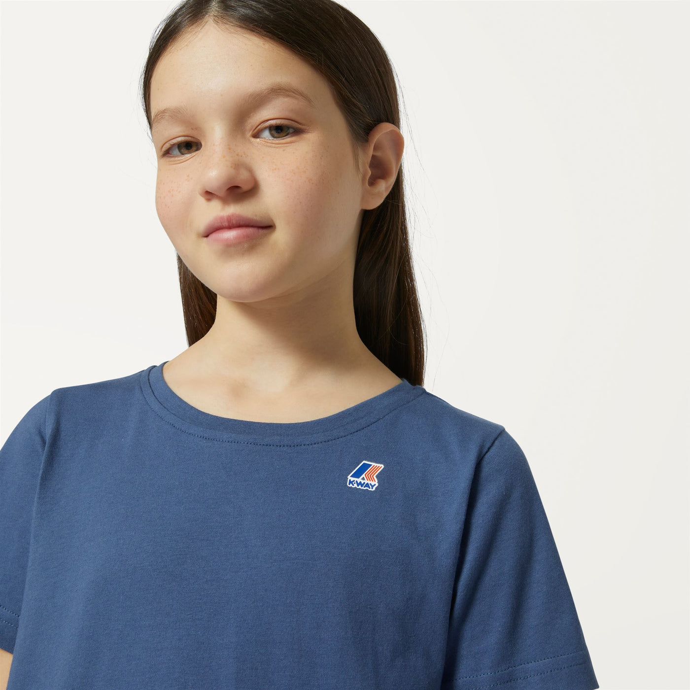 T-ShirtsTop Kid unisex P. LE VRAI 3.0 EDOUARD T-Shirt BLUE INDIGO Detail Double				
