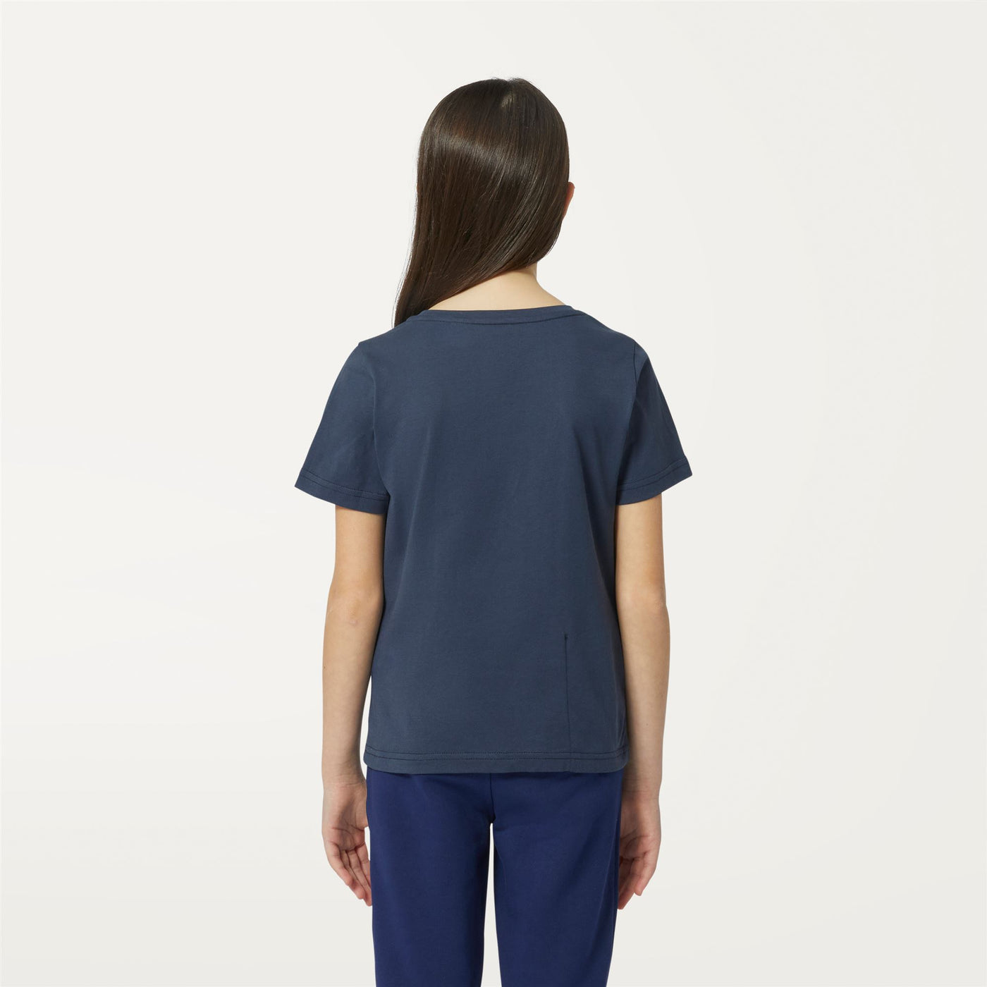 T-ShirtsTop Kid unisex P. LE VRAI 3.0 EDOUARD T-Shirt BLUE DEPTH Dressed Front Double		