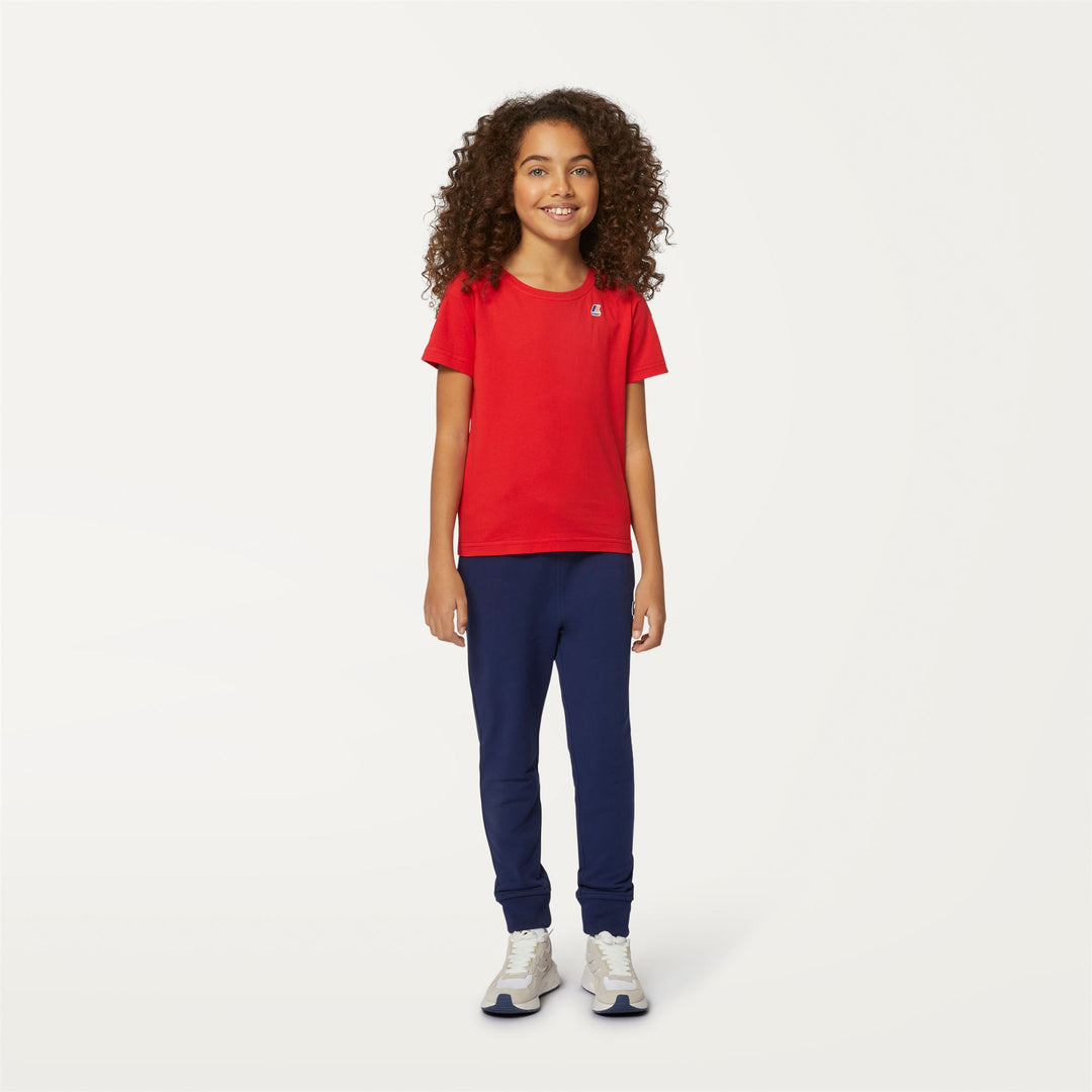T-ShirtsTop Kid unisex P. LE VRAI 3.0 EDOUARD T-Shirt RED Dressed Back (jpg Rgb)		
