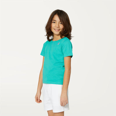 T-ShirtsTop Kid unisex P. LE VRAI 3.0 EDOUARD T-Shirt GREEN MARINE Detail (jpg Rgb)			