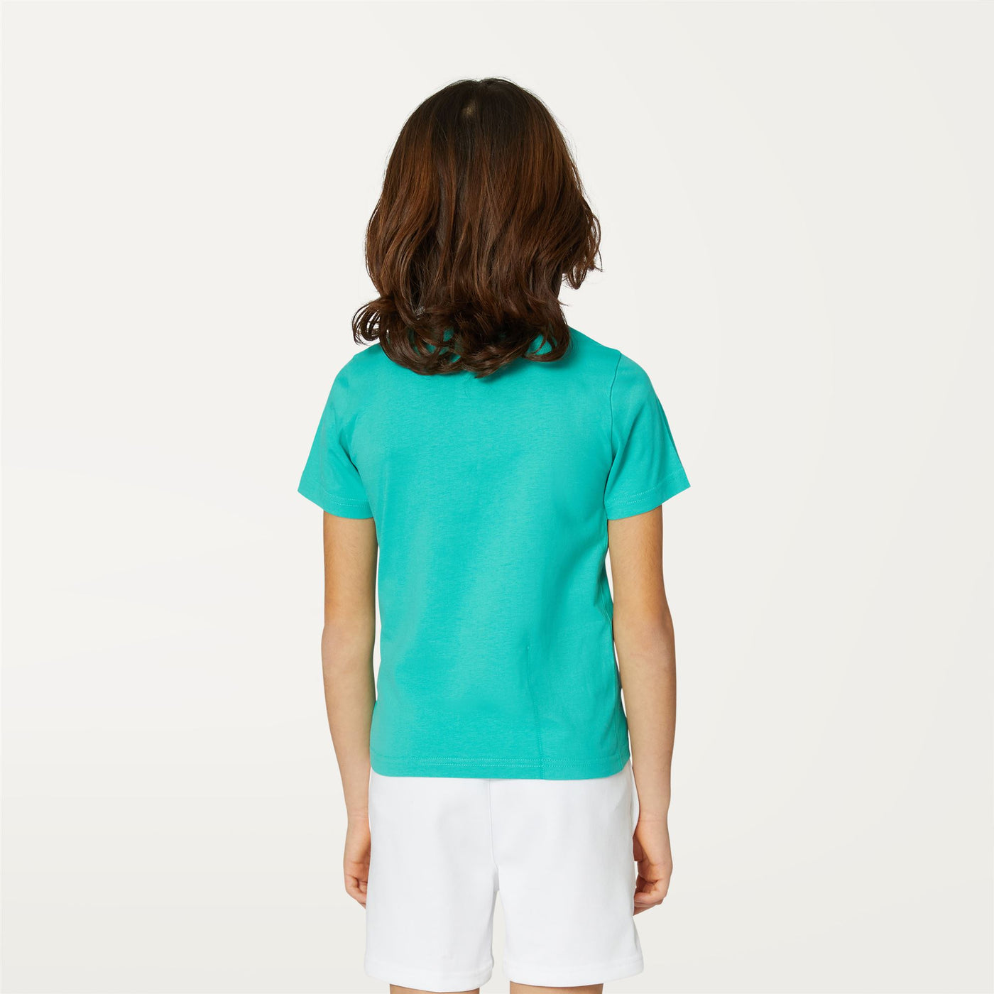 T-ShirtsTop Kid unisex P. LE VRAI 3.0 EDOUARD T-Shirt GREEN MARINE Dressed Front Double		