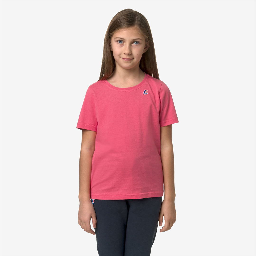 T-ShirtsTop Kid unisex P. LE VRAI 3.0 EDOUARD T-Shirt PINK MD Dressed Back (jpg Rgb)		