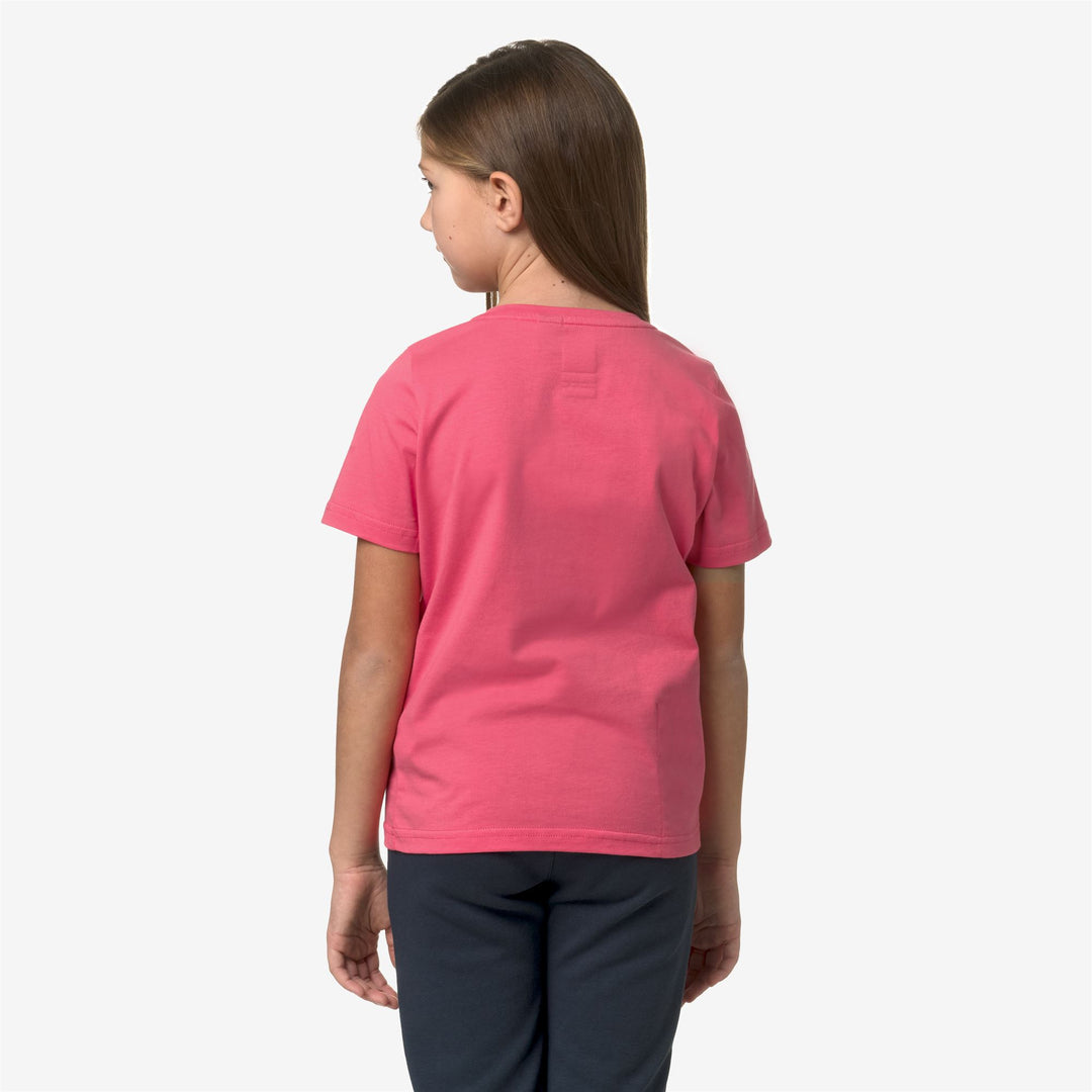 T-ShirtsTop Kid unisex P. LE VRAI 3.0 EDOUARD T-Shirt PINK MD Dressed Front Double		