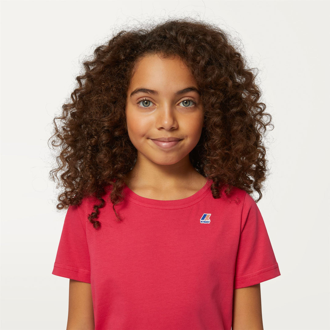 T-ShirtsTop Kid unisex P. LE VRAI 3.0 EDOUARD T-Shirt RED BERRY Detail Double				