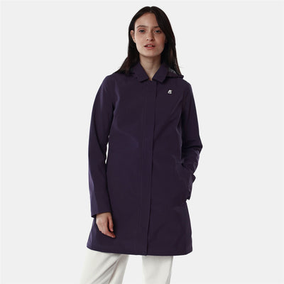 Jackets Woman MATHY BONDED JERSEY Mid VIOLET Dressed Front (jpg Rgb)	