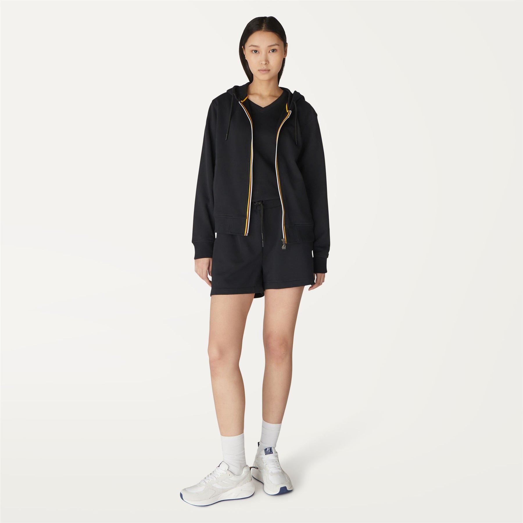 Fleece Woman OLYMPIANNE Jacket BLACK PURE – K-Way.com