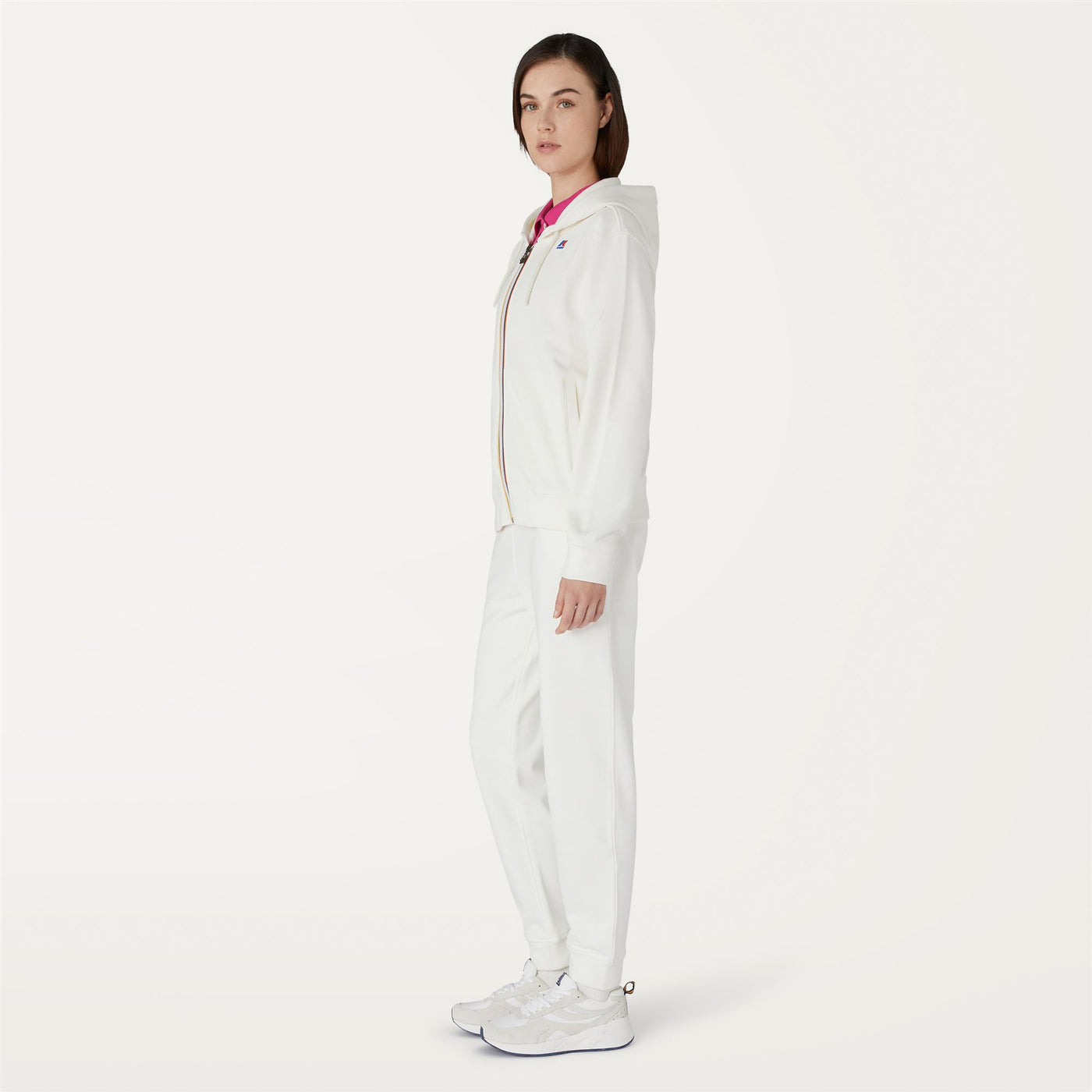 Fleece Woman OLYMPIANNE Jacket WHITE Detail (jpg Rgb)			