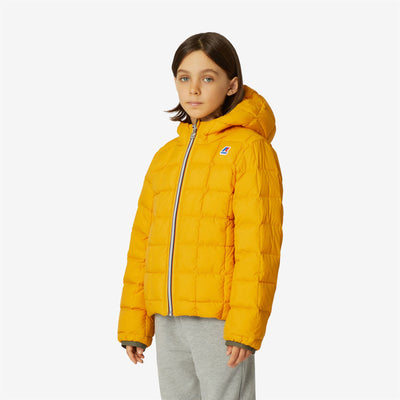 Jackets Boy P. JACQUES THERMO PLUS.2 DOUBLE Short GREEN BLACKISH  - YELLOW RASPBERRY Detail Double				