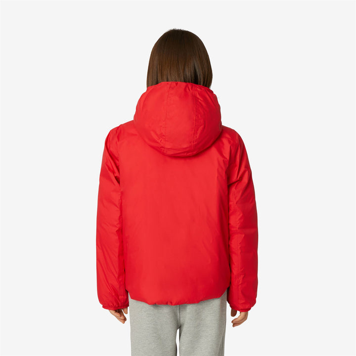 Giubbotto Imbottito Reversibile Rosso Blu Bambino per Inverno Estremo 6