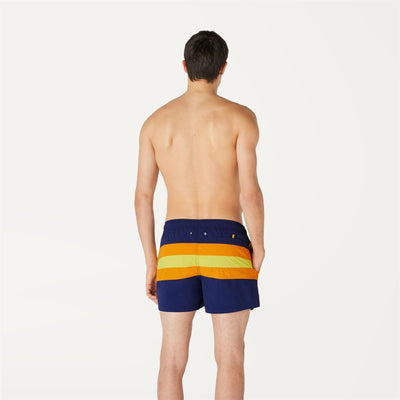Bathing Suits Man HAZEL MACRO TAPE Swimming Trunk KWAY COLORS Dressed Front Double		
