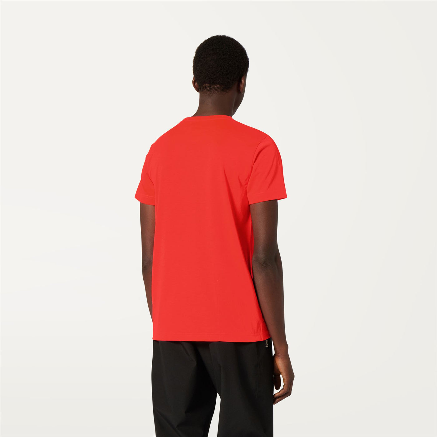 T-ShirtsTop Unisex LE VRAI EDOUARD FLUO T-Shirt RED PAPAVERO Dressed Front Double		