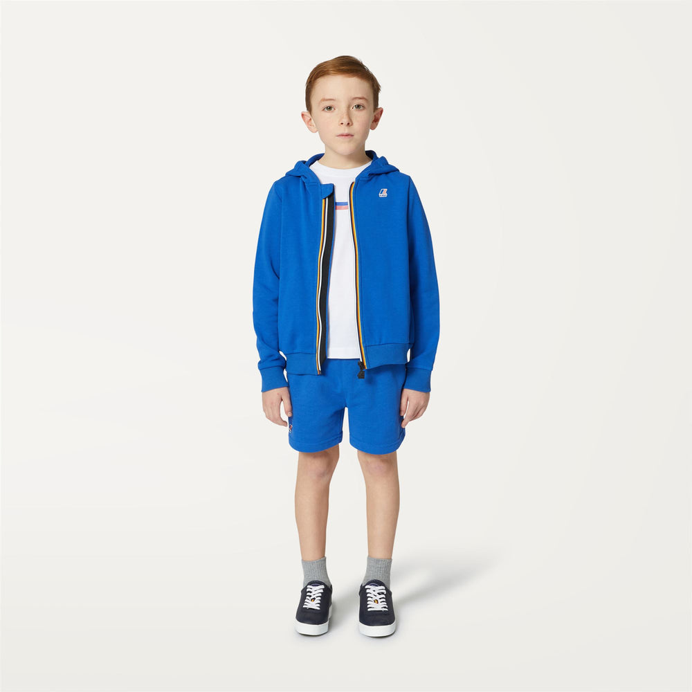 Royal blue Kids' Sport Shorts for City Wear 02