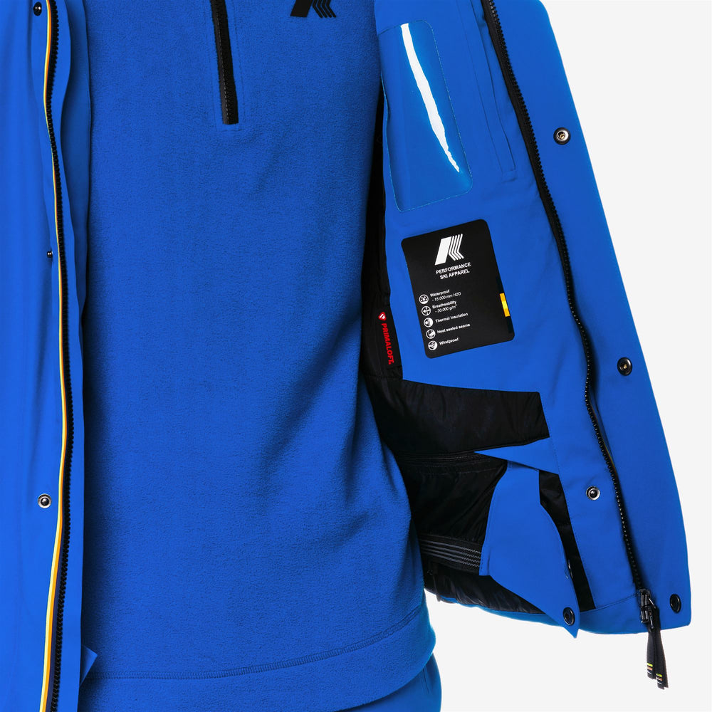 Royal Blue Men's Waterproof Ski Jacket with Insulation and Pockets 02