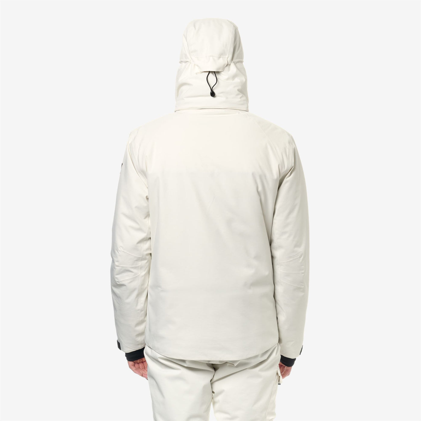 Jackets Man MALAMOT MICRO TWILL 2 LAYERS Mid WHITE GARDENIA Dressed Front Double		