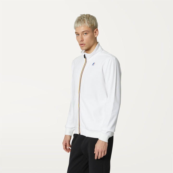 Giacca in Pile Unisex Grigia e Bianca per Uso Quotidiano in Città 4