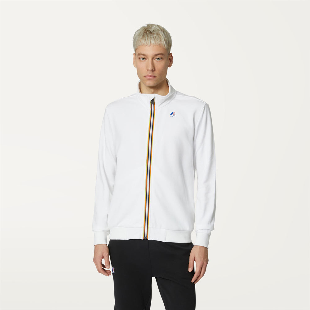 Grey White Unisex Fleece Jacket for Casual City Wear 02